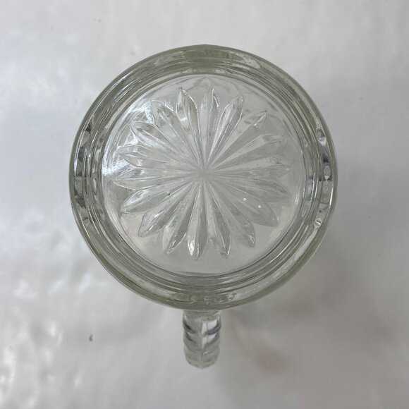 Anchor Hocking Early American Prescut Star of David Glass Pitcher Vintage - Picture 7 of 9